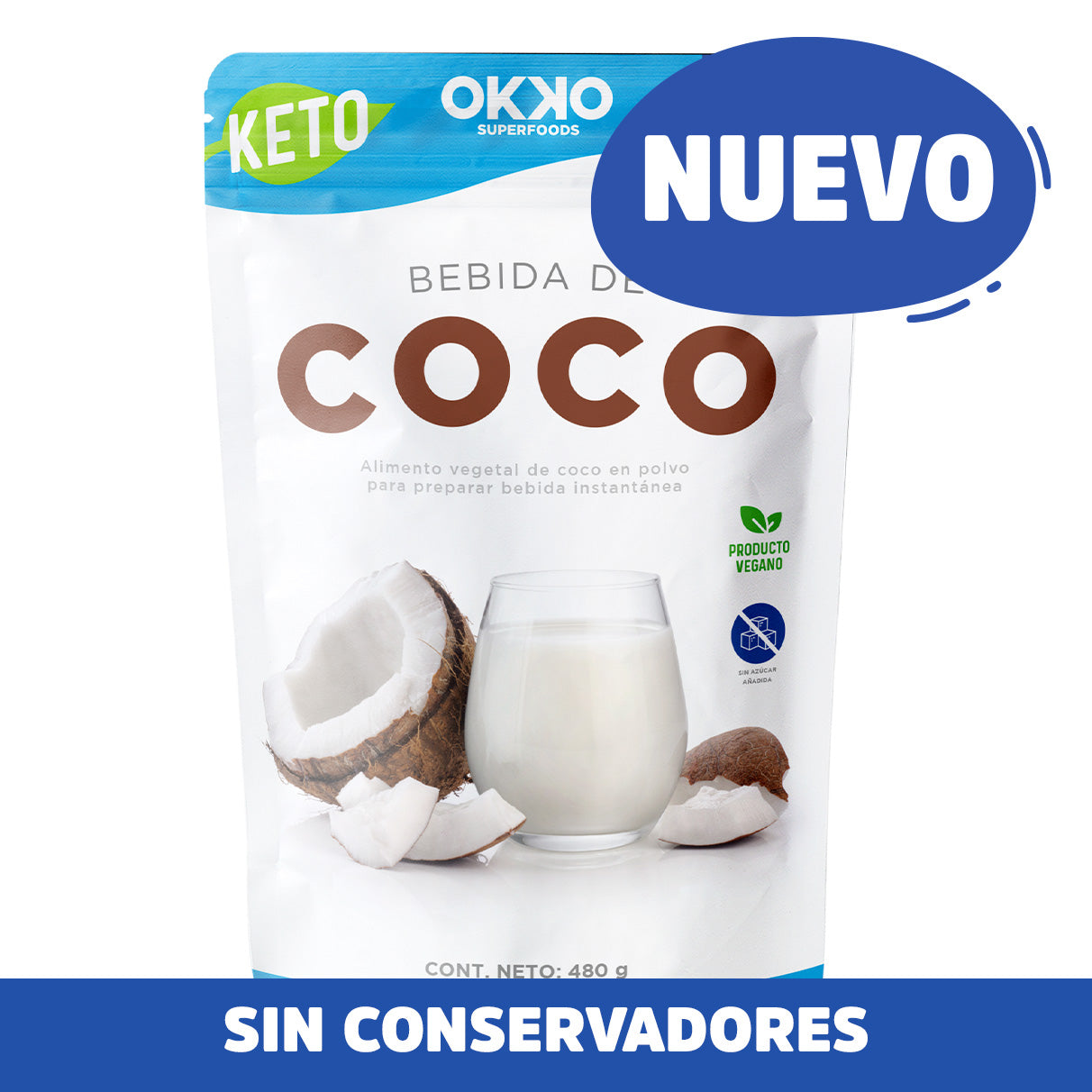 Comprar Bebida de Coco en Polvo x 500 Grs - Herza - Supernat