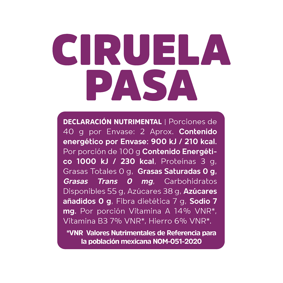 Ciruela Pasa (90 g)