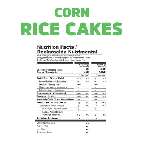 Corn cakes (136g)