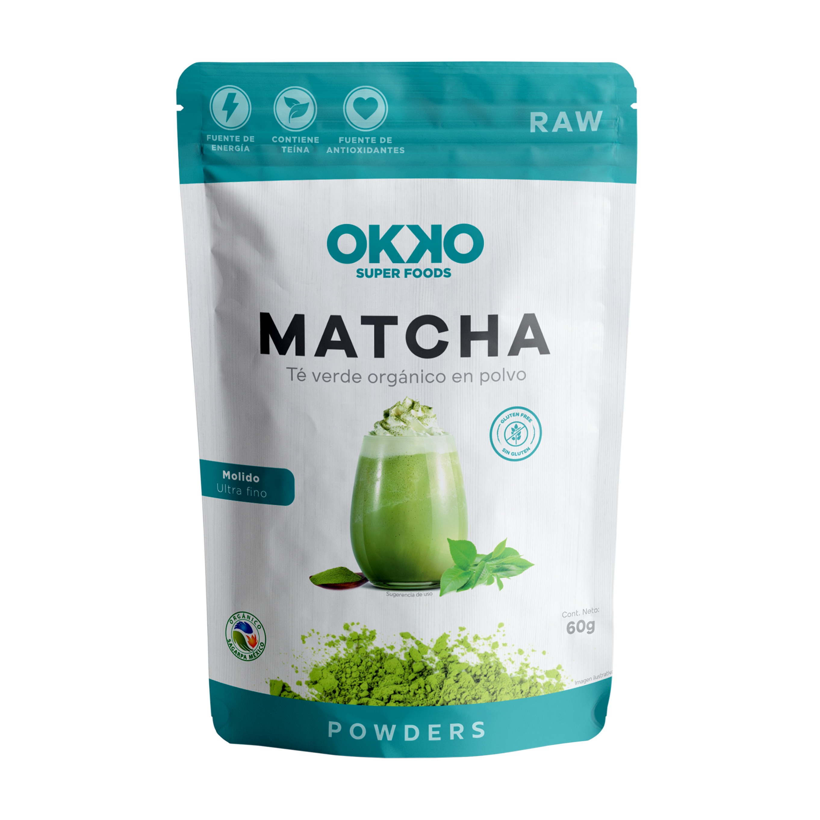 Matcha Orgánico (60g) Okko Super Foods Tienda en Linea – OKKOSUPERFOODS