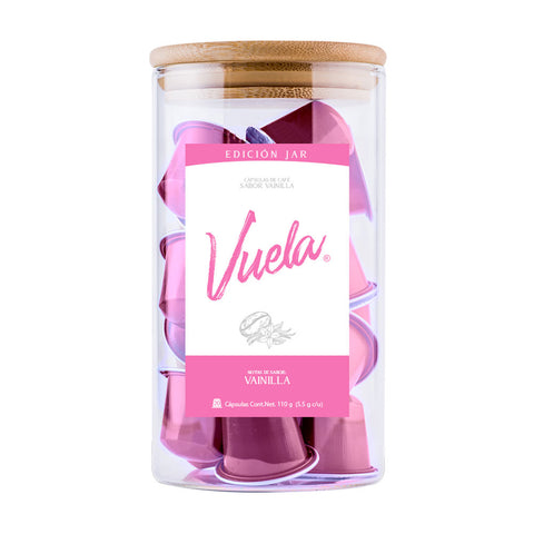 Vuela - Jar Cápsulas de Café con Vainilla (110g)