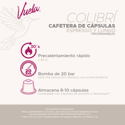 Vuela - Cafetera Colibrí