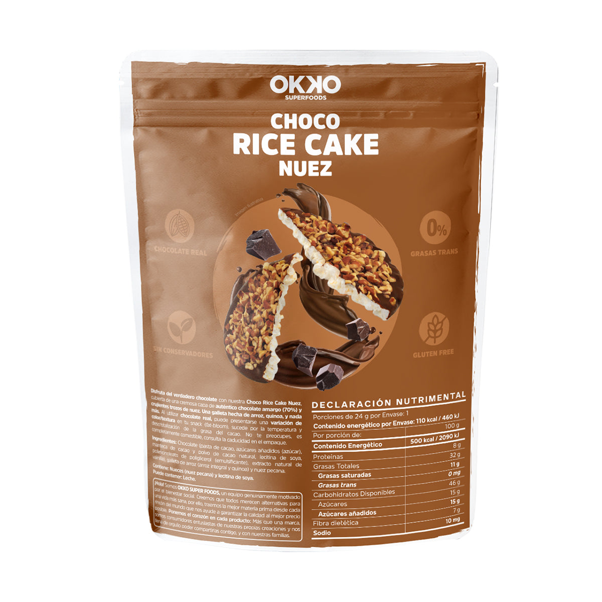 Choco Rice Cake Nuez (24g)