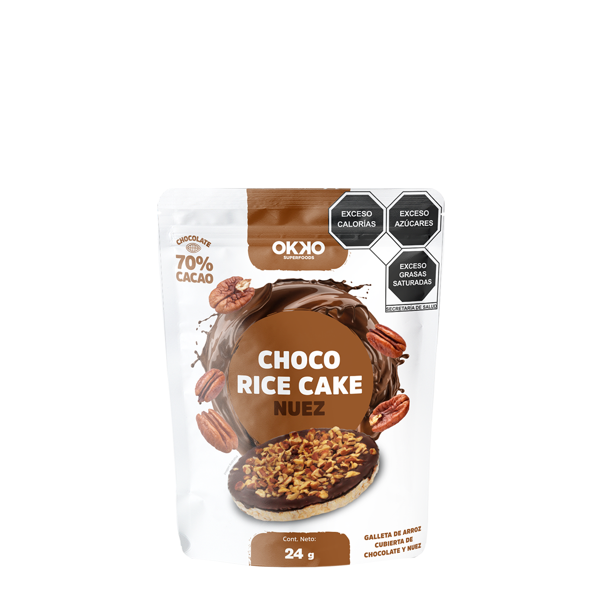 Choco Rice Cake Nuez (24g)