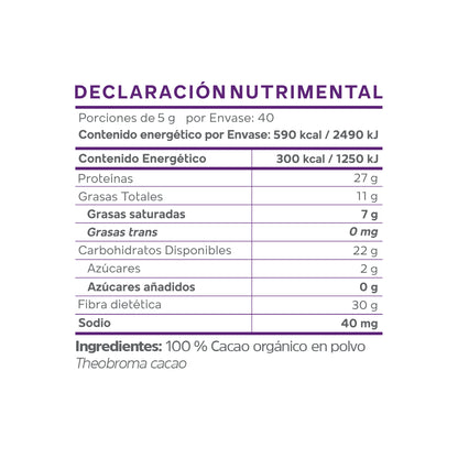 Cacao en Polvo Orgánico (200g)