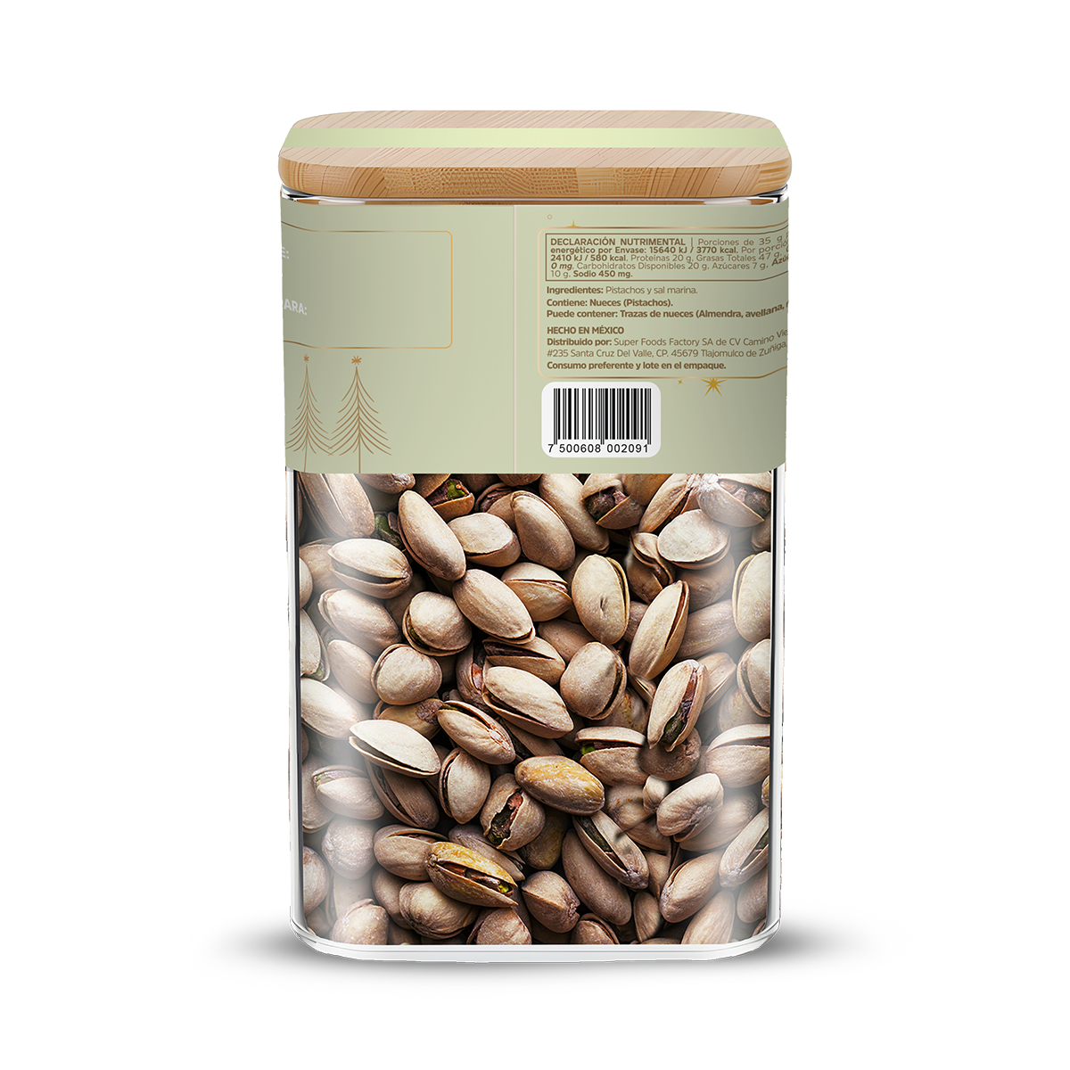 Jar Navideño Pistacho (650 g)