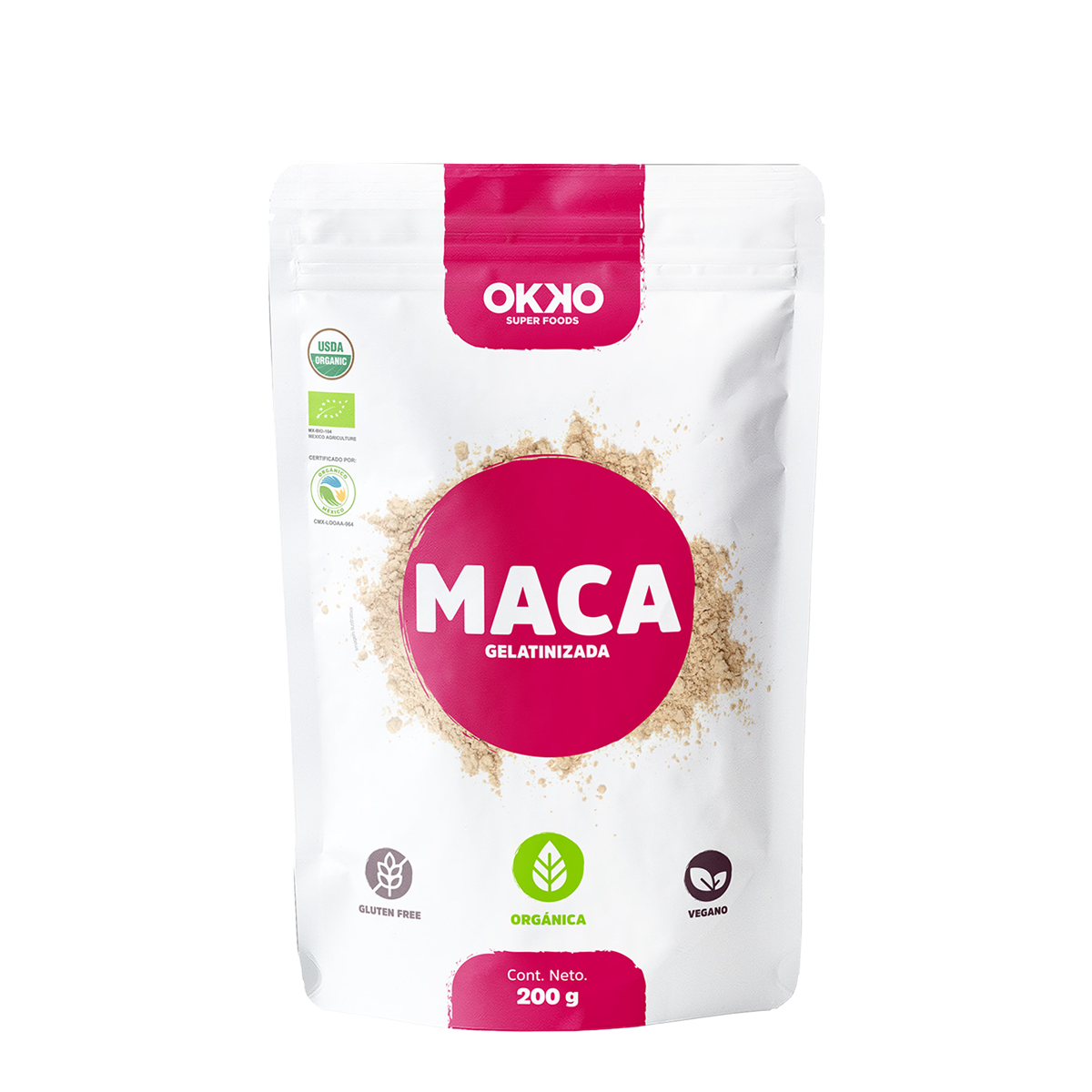 Maca Gelatinizada en Polvo Orgánica (200g)