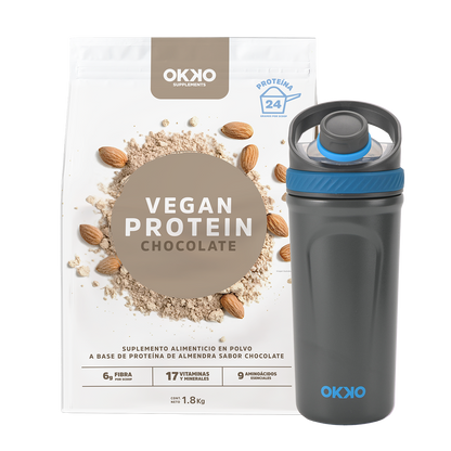 Pack Proteína Vegana (1.8 kg) + Shaker León