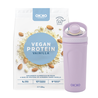 Pack Proteína Vegana (1.8 kg) + Shaker León