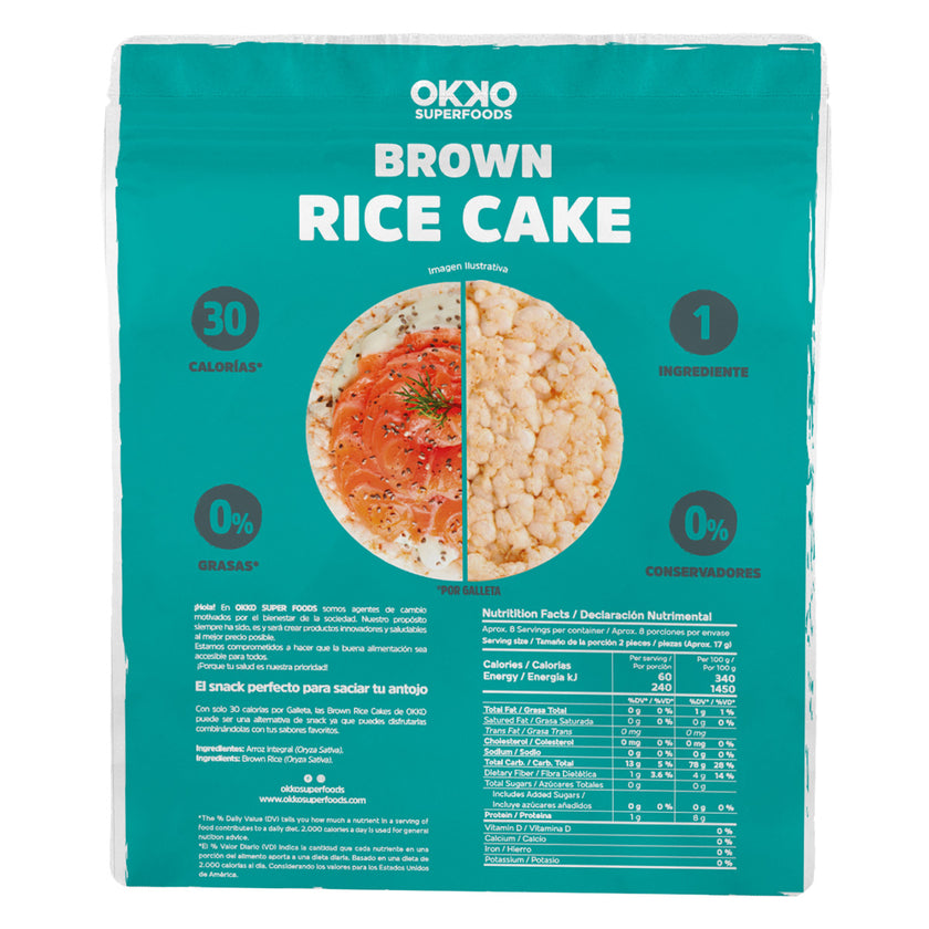 Galletas de Arroz Integral (140g) | Okko Super Foods Tienda en Linea ...