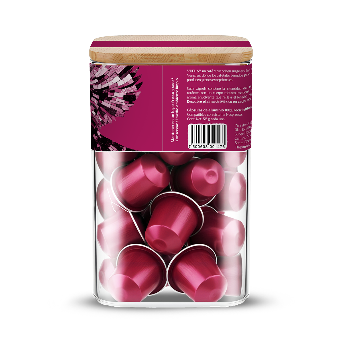 Vuela - Jar Cápsulas de Café Veracruz (220 g)