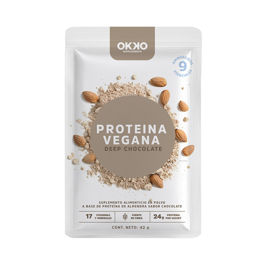 Proteína Vegana Chocolate 16 Sachets (42 g cada uno)