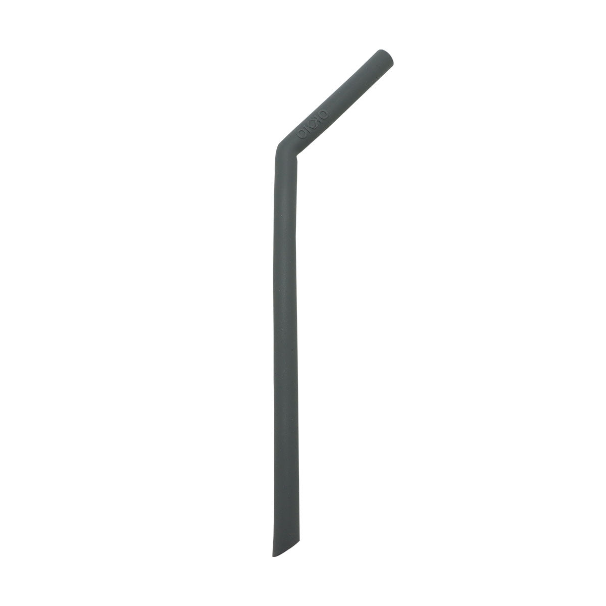 Popote de silicón curvo