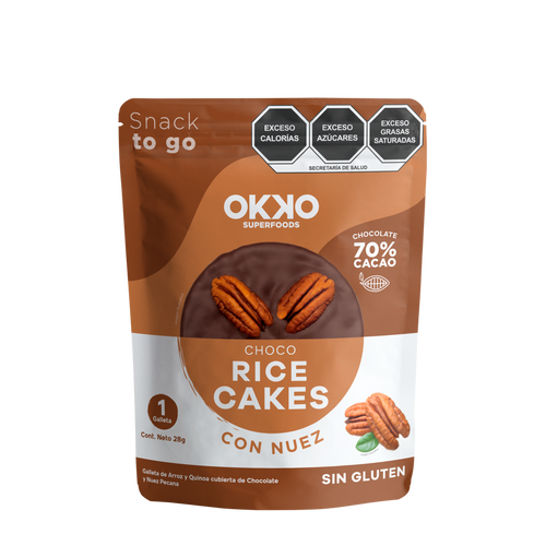 Choco Rice Cakes con Nuez (28g)
